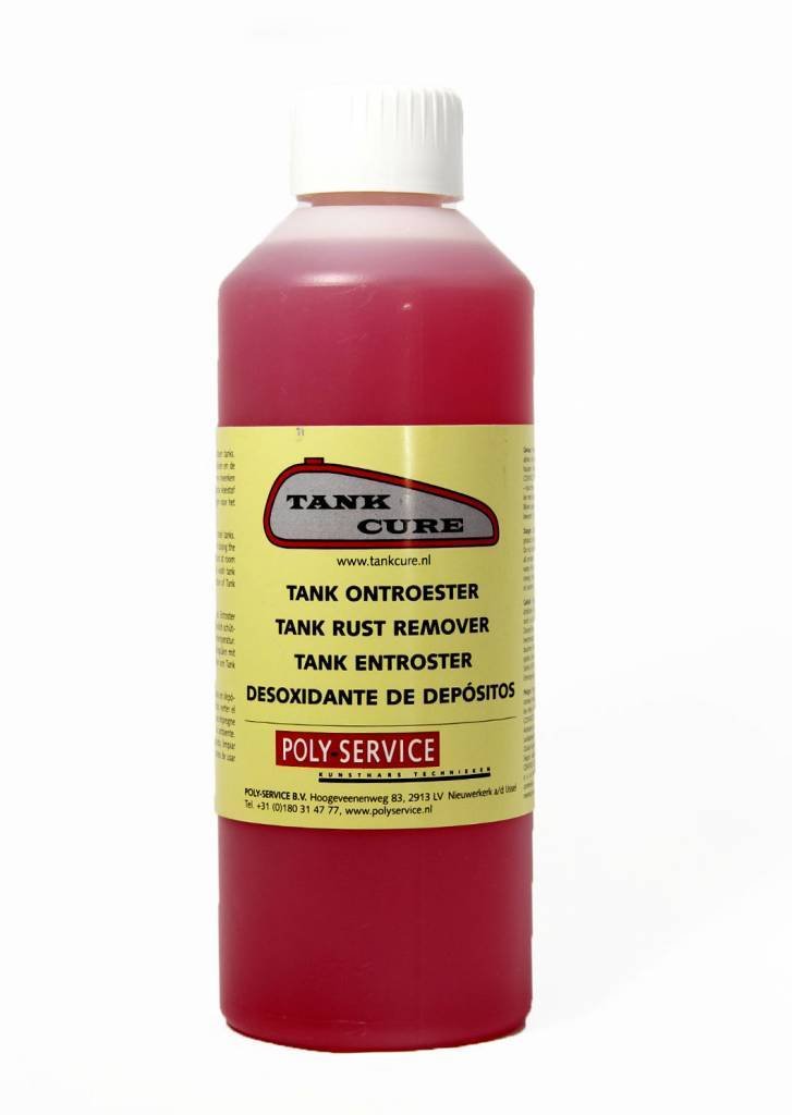 Tankcure 500 ml rust remover voor ontroesten van motorfiets benzinetanks