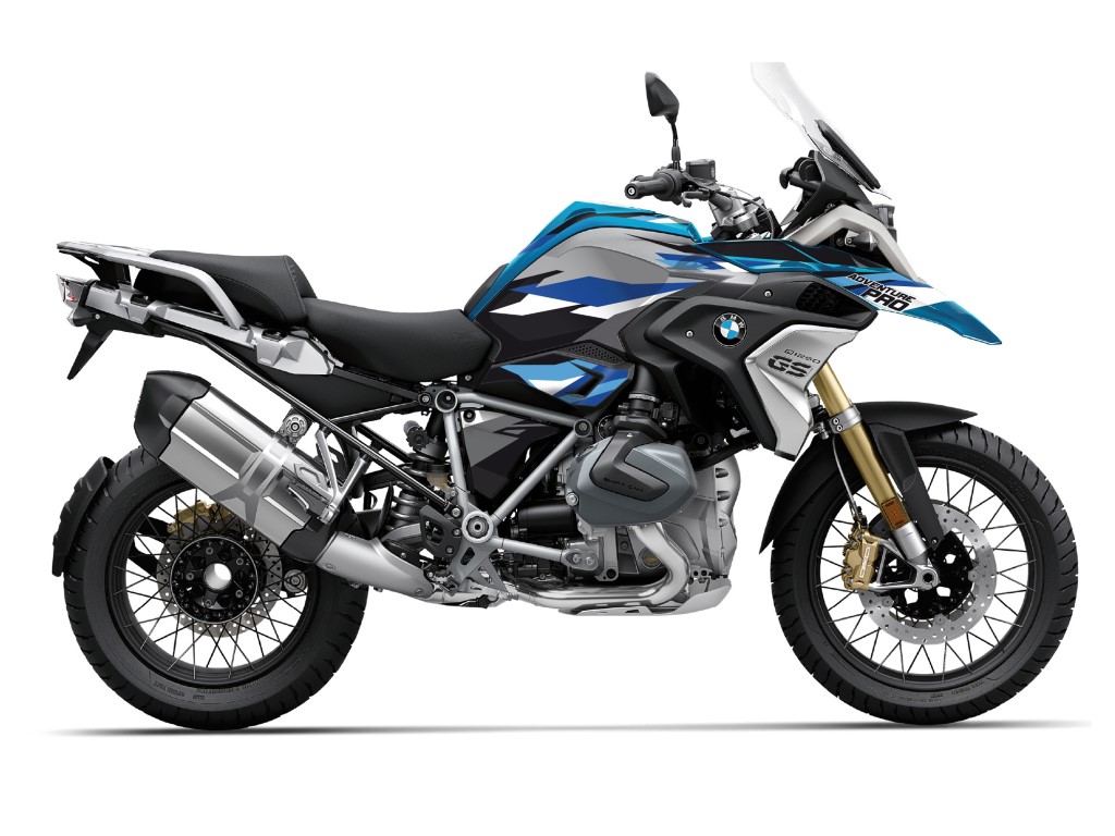 Uniracing Sticker set BMW R1250GS 2019-2022 Adventure Blauw