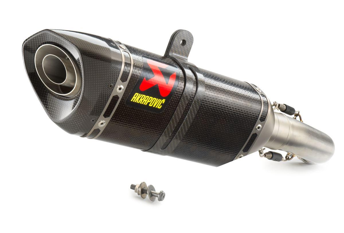 Akrapovic Uitlaat Carbon slip-on KTM 125 / 390 Duke / RC  EURO 5 Vanaf 2021