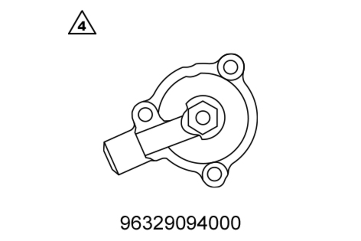 KTM Oil pressure adapter Artikelnummer: 96329094000