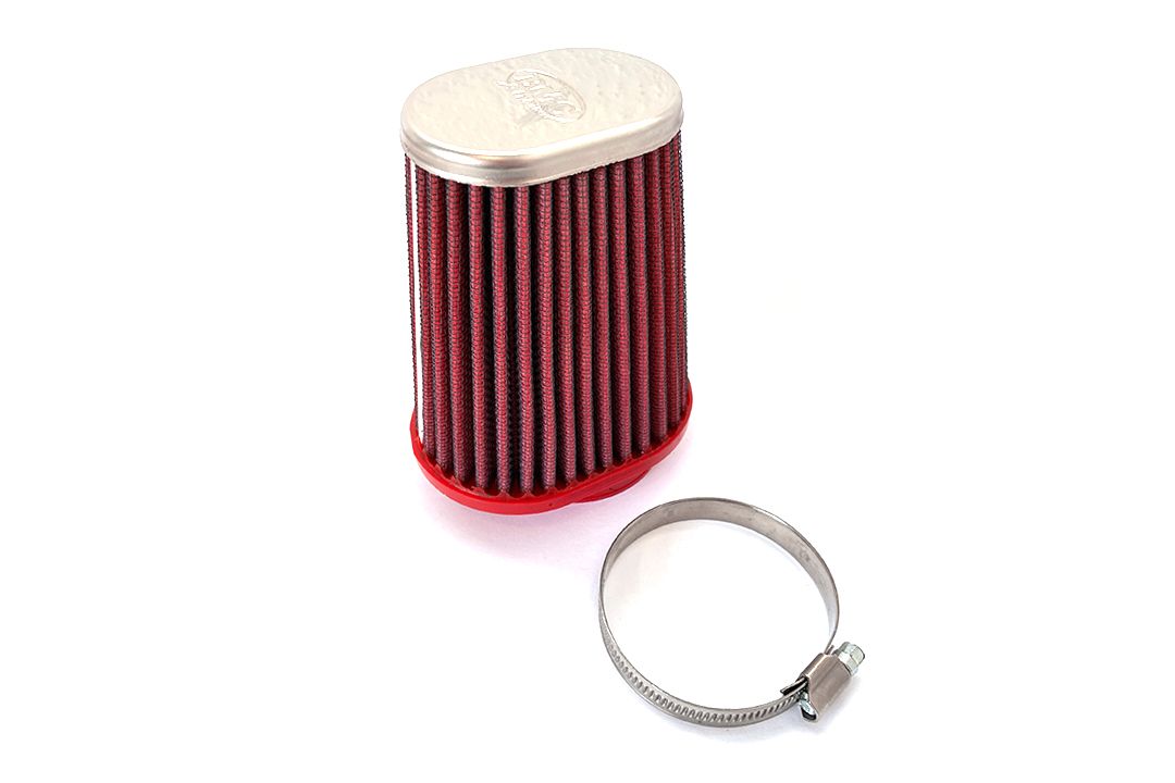 BMC Conisch Sport Luchtfilter voor directe inlaat 55 mm x 120 mm met een metalen deksel