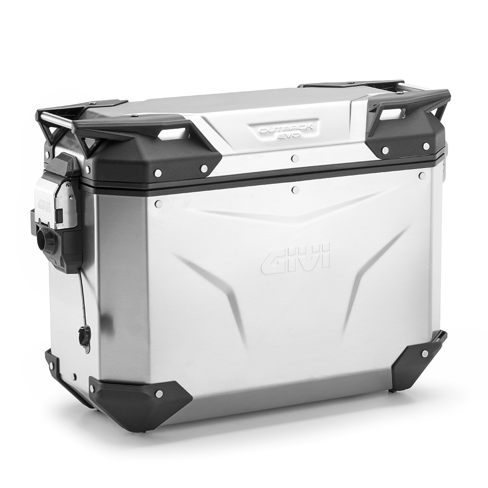 Givi OBKEV37AR Trekker Outback EVO aluminium zijkoffer rechts, 37  Liter, verkocht zonder slot
