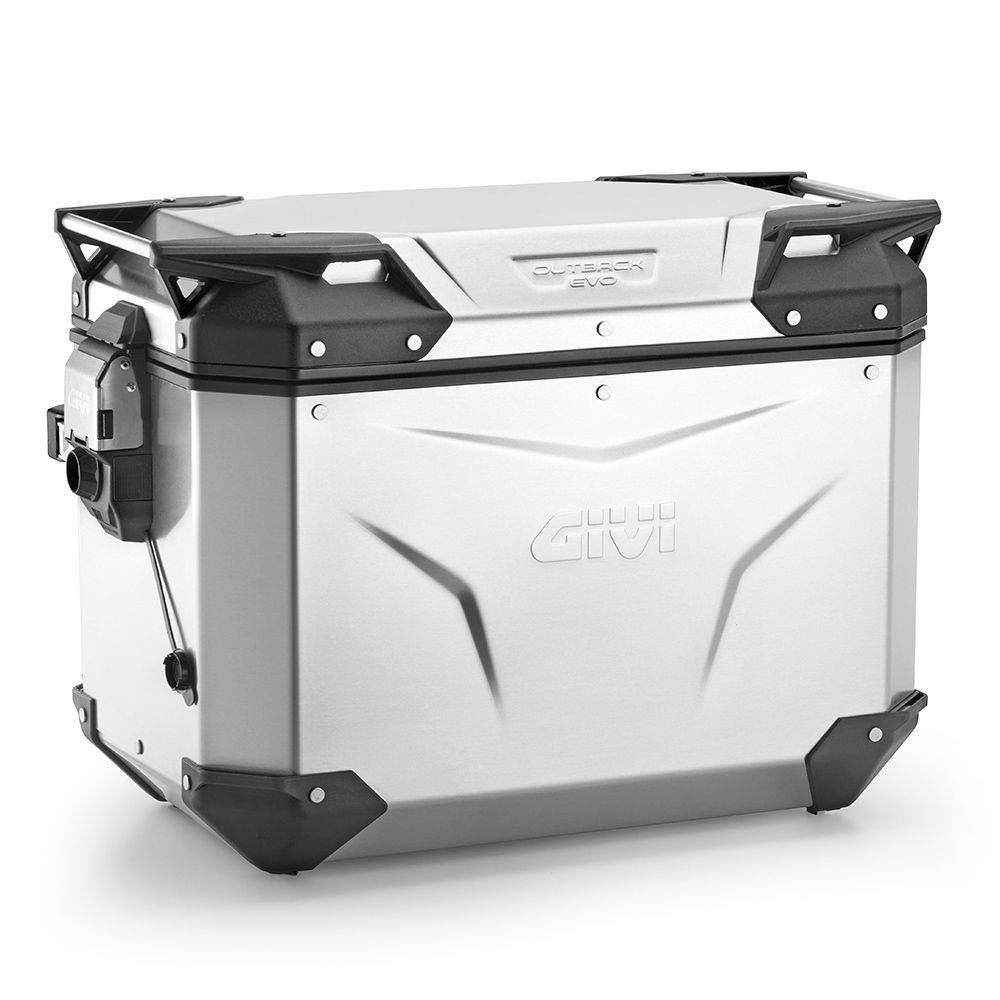 Givi OBKEV48AR Trekker Outback EVO aluminium zijkoffer rechts, 48  Liter, verkocht zonder slot