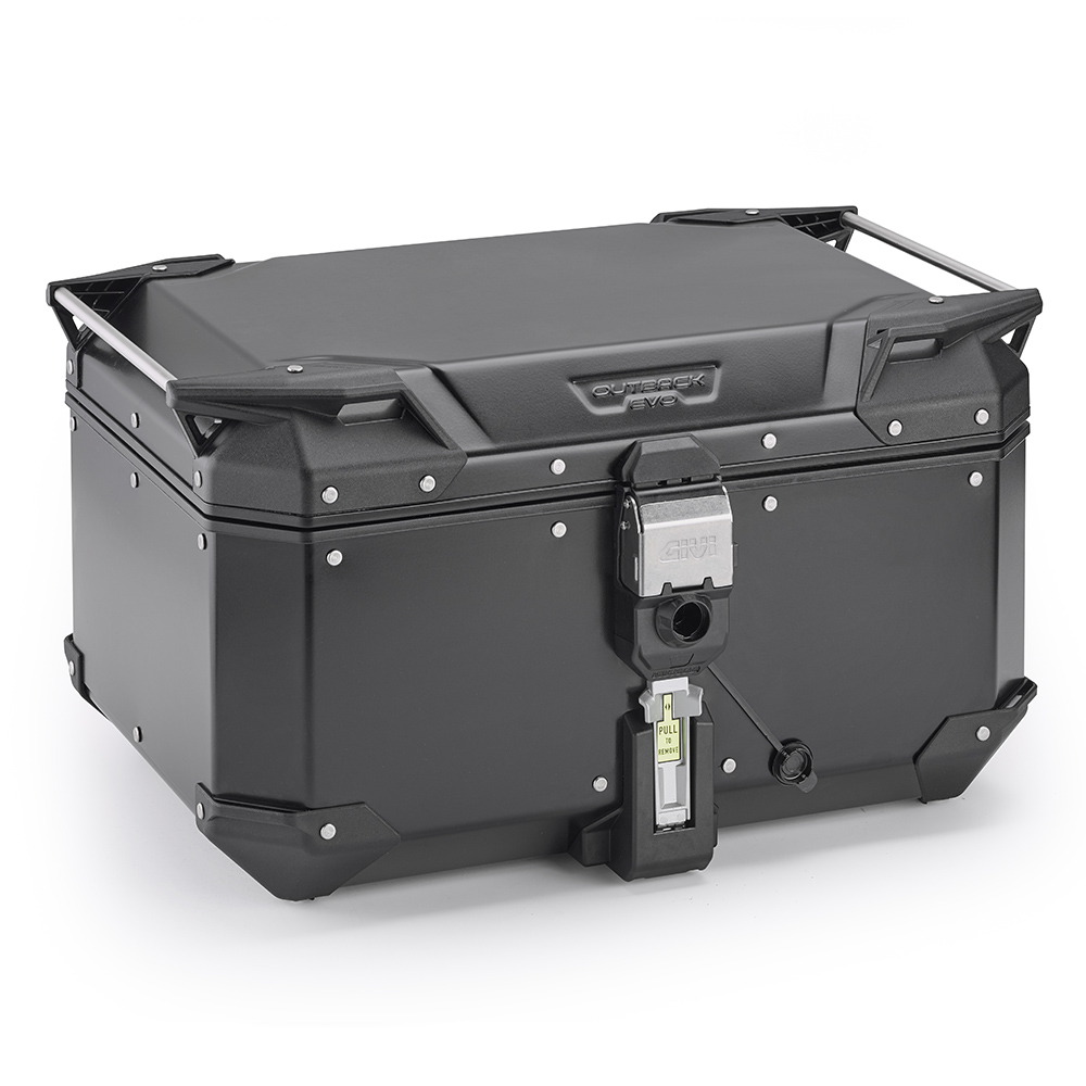 Givi OBKEV58B Trekker Outback EVO zwart aluminium topkoffer, 58  Liter, Monokey, verkocht zonder slot