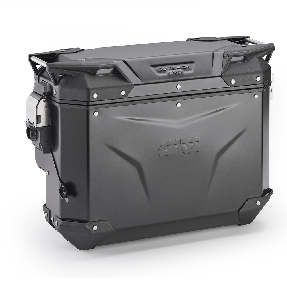 Givi OBKEVS33BR Trekker Outback EVO Cam-Side, zwart aluminium, rechts, 37  Liter, verkocht zonder slot