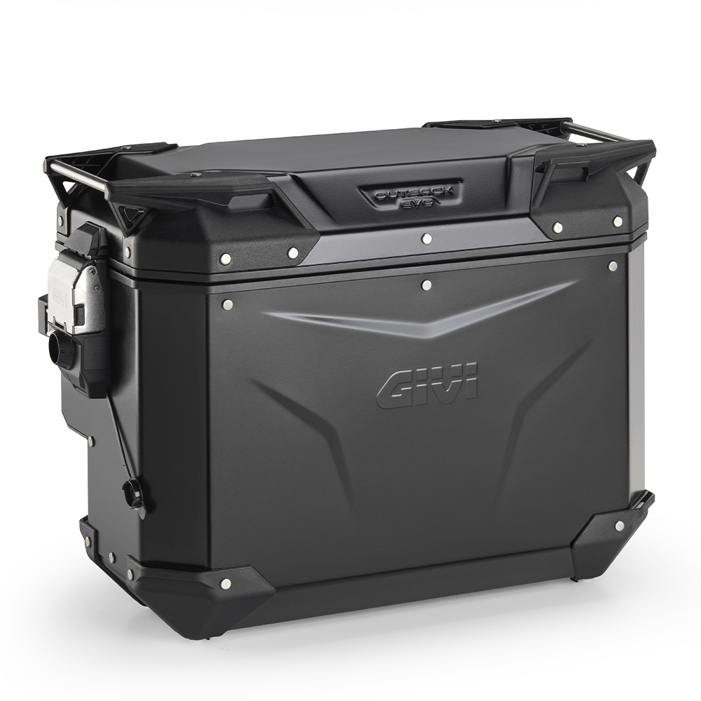Givi OBKEVS40BR Trekker Outback EVO zwart Alu cam-side cutout rechts 40 Liter, verkocht zonder slot