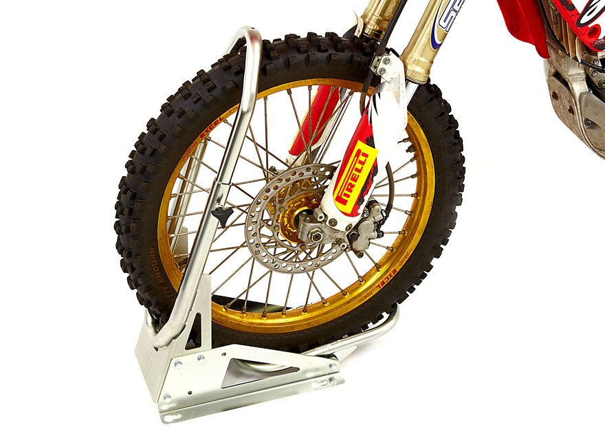 Acebikes SteadyStand® Cross Basic motorfiets inrij wielklem voor vaste montage