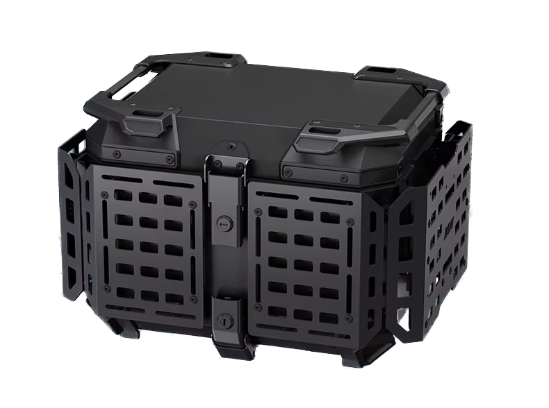 Adventure Topkoffer `Fold´ Aluminium topkoffer 45 Liter voor motorfietsen