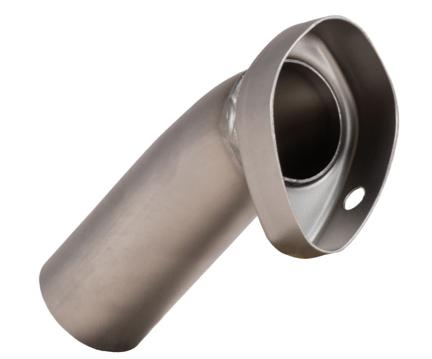 ARROW db-Killer 38mm gebogen voor Racing  Dark Demper