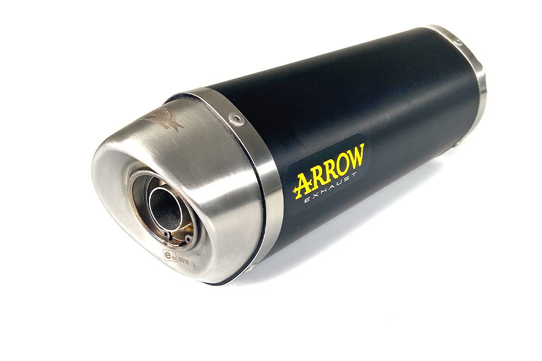 ARROW Dark Thunder motorfiets uitlaat voor Honda CBR 125R vanaf 2004 tot 2010