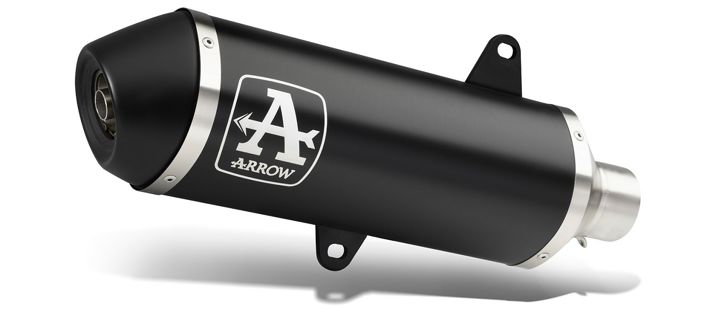 ARROW DARK Urban motorfiets uitlaat voor Piaggio Beverly 300 HPE vanaf 2021