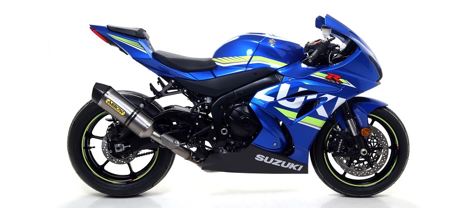 ARROW COMPETITION EVO Compleet titanium en RVS motorfiets uitlaatsysteem voor Suzuki GSXR1000 vanaf 2017