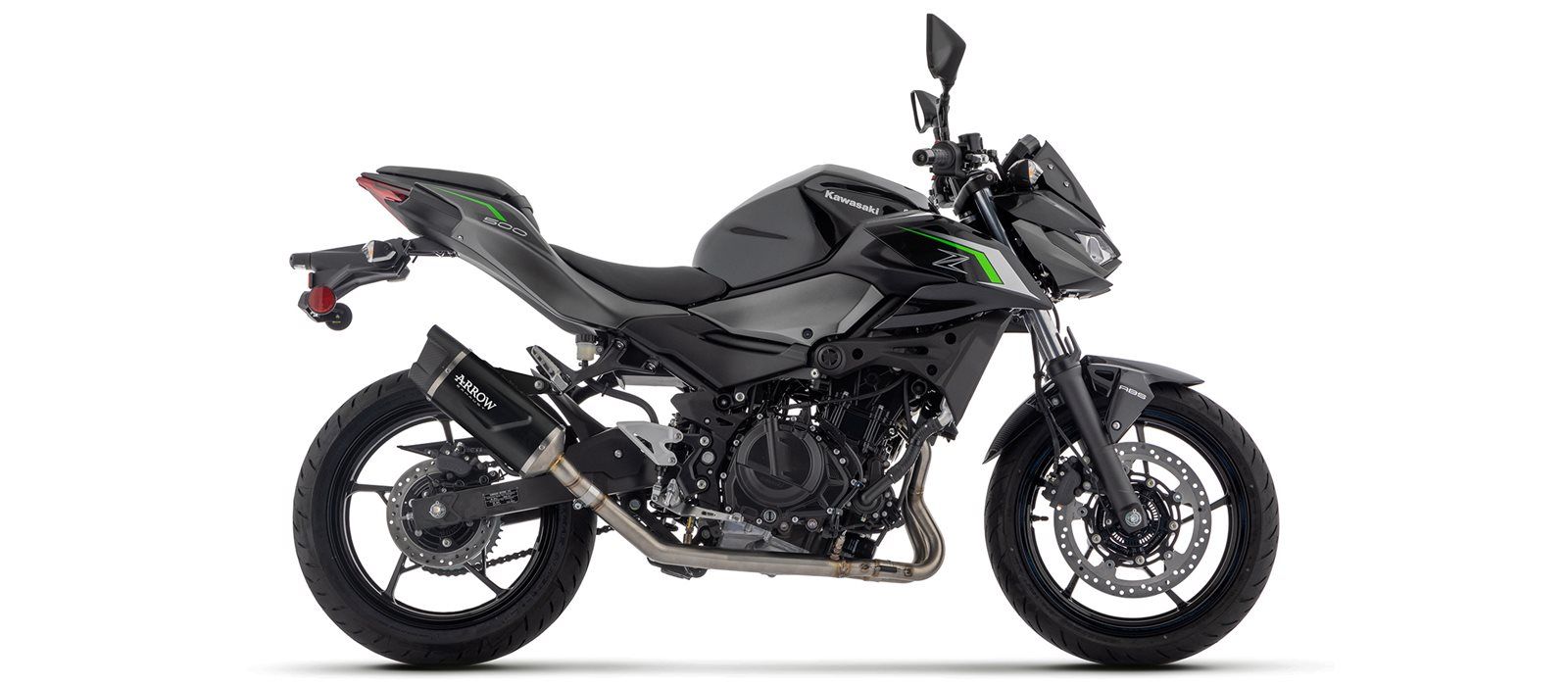 ARROW INDY RACE EVO motorfiets uitlaat voor Kawasaki Z500 Ninja vanaf 2024