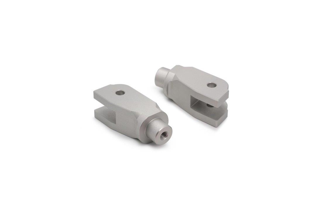 Barracuda voetsteun adapter set voorzijde Ducati