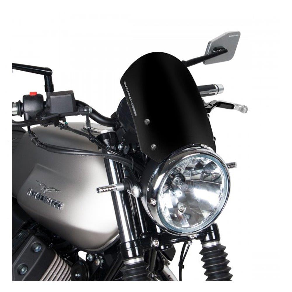 Barracuda Windscherm Aluminium zwart voor Moto Guzzi V7 III
