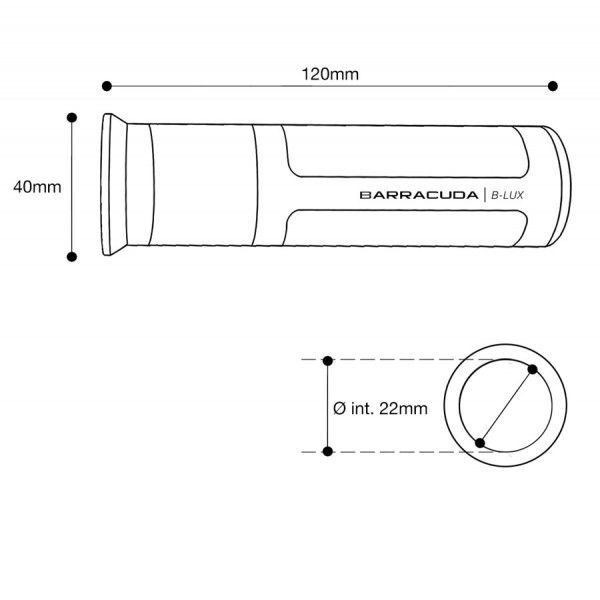 Barracuda B-LUX Handvatten zilver