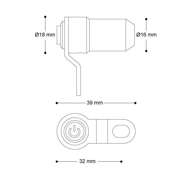 Barracuda schakelaar voor extra accessoire verlichting