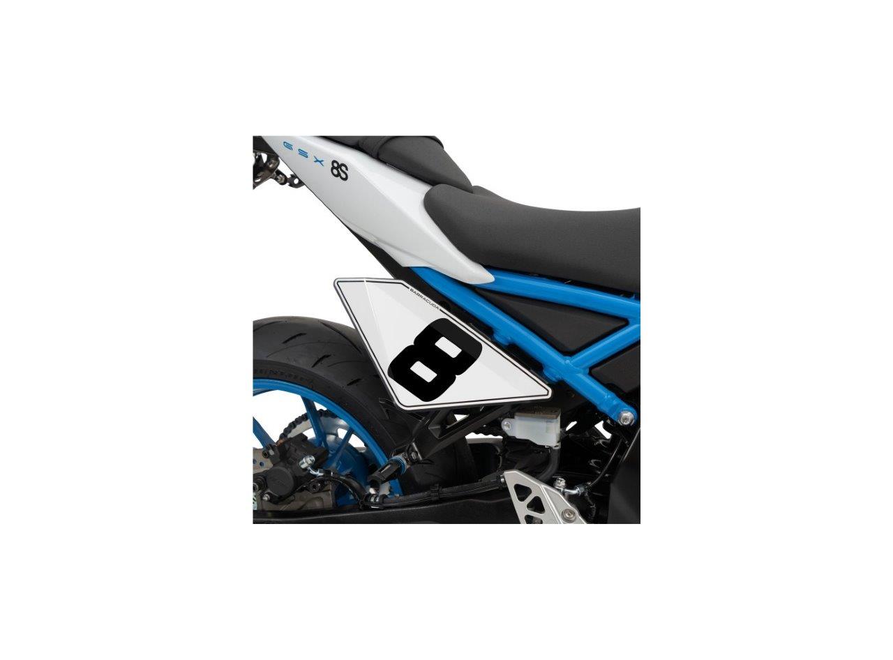 Barracuda nummerplaat set zijkant Suzuki GSX-8S vanaf 2023