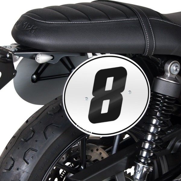 Barracuda nummerplaat set zijkant Triumph Street Twin vanaf 2016