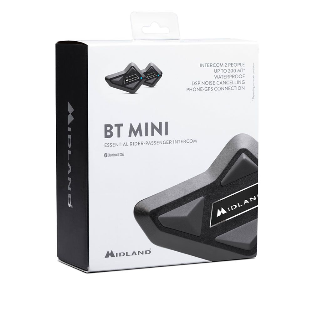 Midland BT Mini Twin motorfiets intercomsysteem