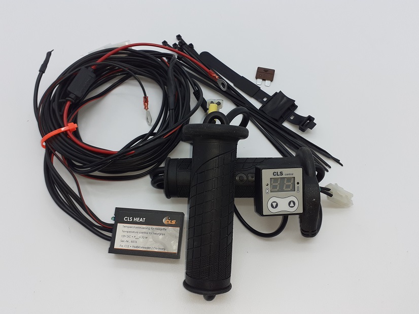 CLS Motorfiets Handvatverwarming  met digitaal display 120 mm