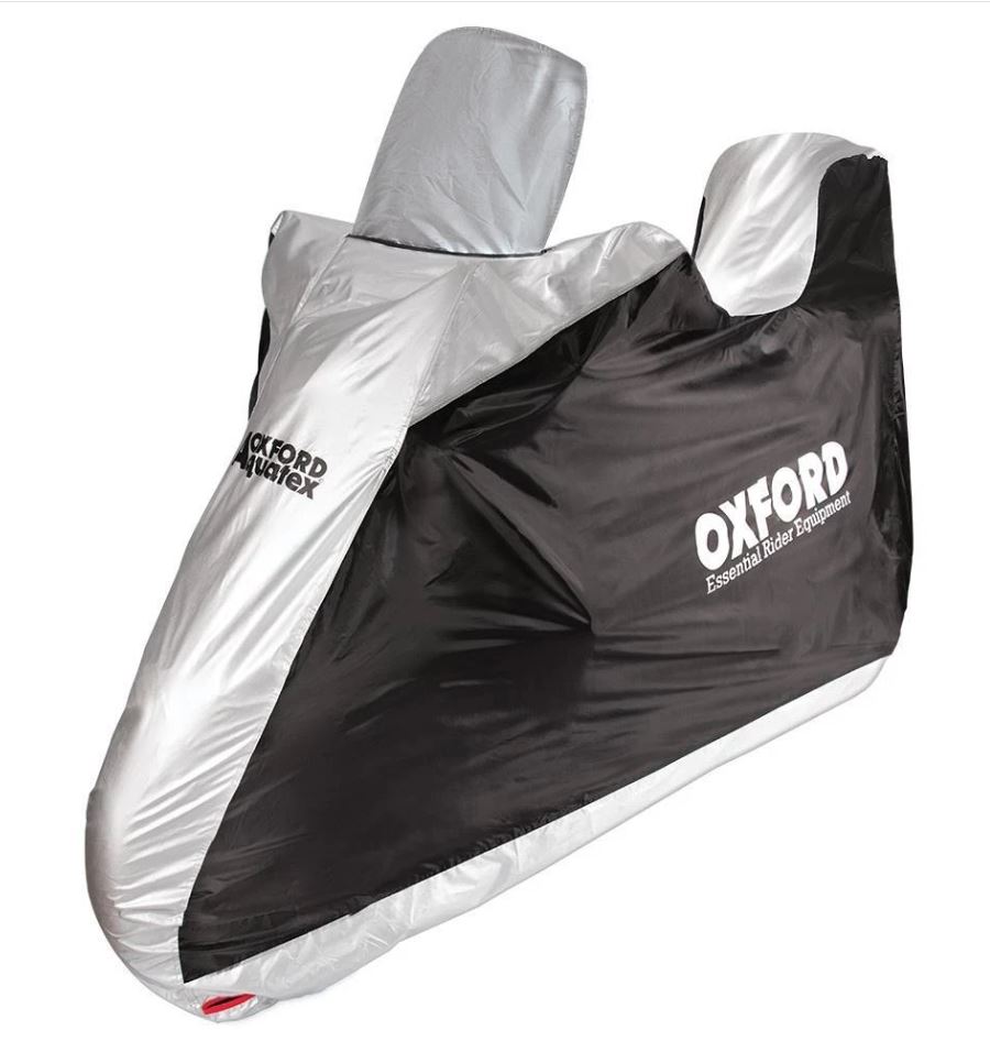 Motorhoes Oxford Aquatex scooter met hoge ruit en topkoffer