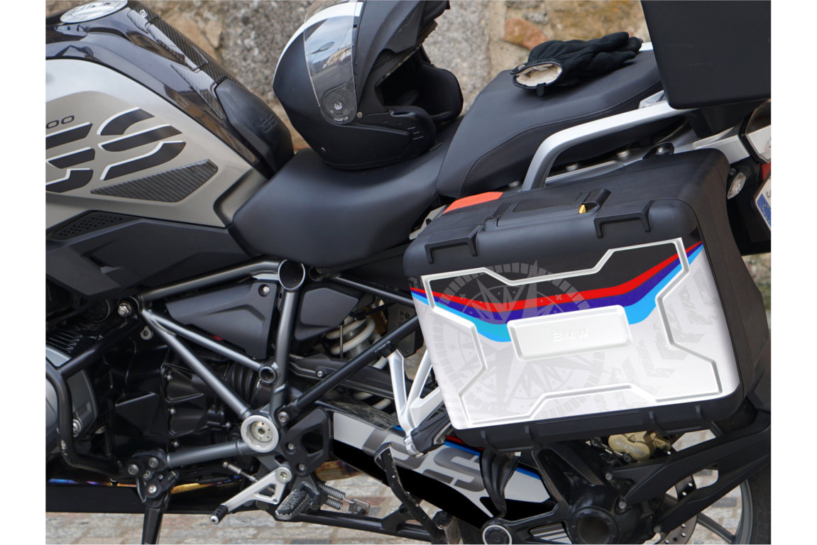 Puig Zijkoffer Sticker Navigator BMW Vario Zijkoffer Voor BMW R 700 / 750 / 800 / 850 / 1200 / 1250 GS Modellen