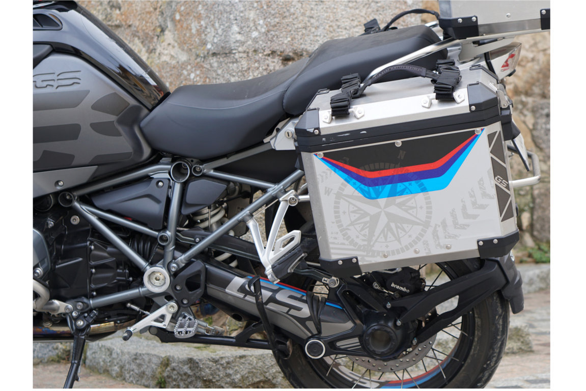 Puig Zijkoffer Sticker Navigator BMW Adventure Zijkoffer Voor BMW R 700 / 750 / 800 / 850 / 1200 / 1250 GS Modellen