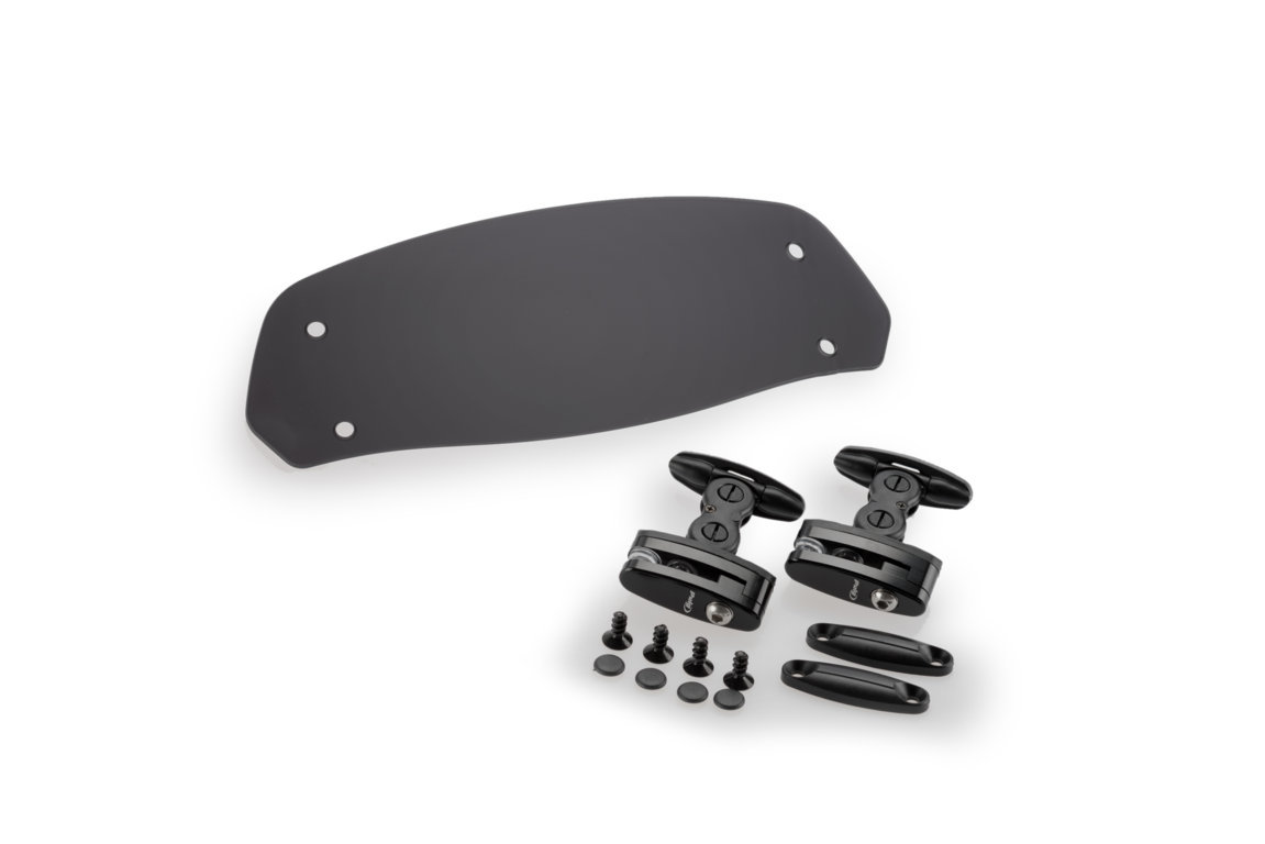 Puig Verstelbaar Opzet Ruitje Clip-On Donker Getint 277 x 100 MM
