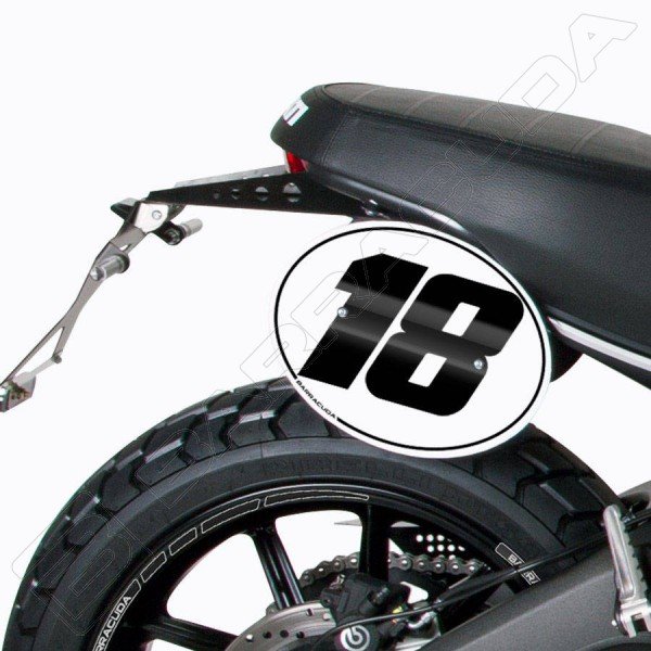 Nummerplaat Ducati Scrambler Nummerbord set