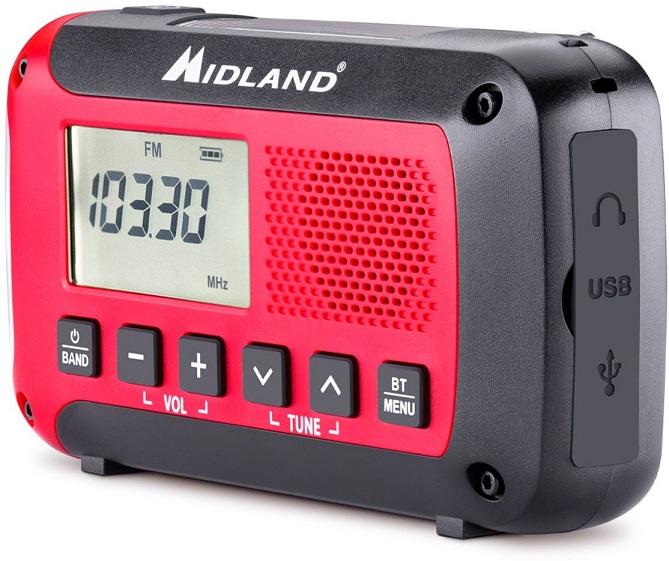 Midland ER100 Emergency Dynamic Radio voor noodgevallen