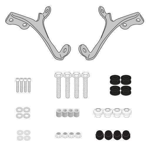 Givi Bevestigingskit A8401A voor 8401A windscherm HARLEY SPORTSTER S 1250 vanaf 2021 t/m 2022