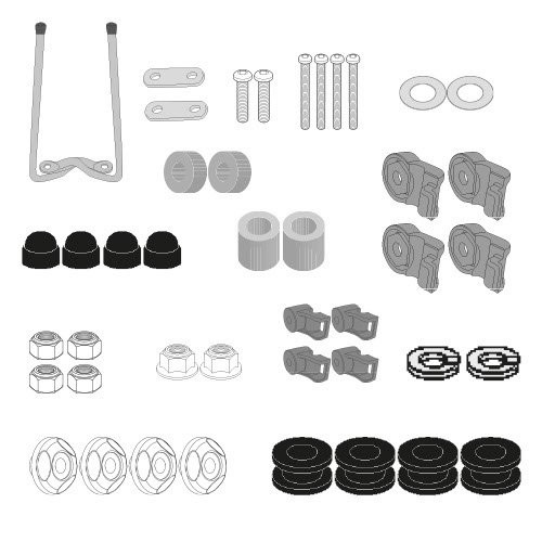 Givi Bevestigingskit A9400A Voor montage D1181ST Windscherm SUNRA ROBO-S vanaf 2021 t/m 2025