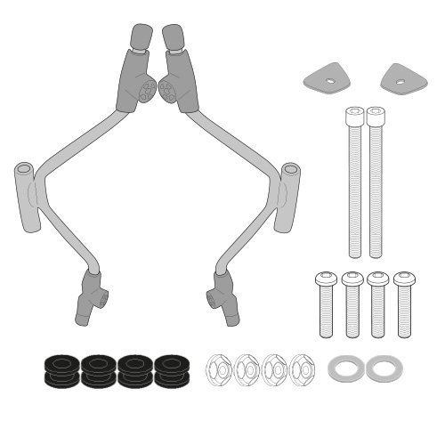 Givi Bevestigingskit A5616A Voor montage Piaggio BEVERLY 300 HPE vanaf 2021