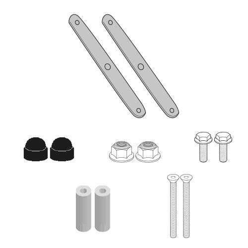 Givi Bevestigingskit D6711KIT Voor montage 6711DT Windscherm APRILIA SR GT 125-200 vanaf 2022 t/m 2023