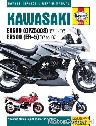 Werkplaatsboek Haynes Kawasaki EX500, ER500, GPZ500S