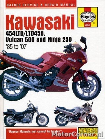Werkplaatsboek Haynes Kawasaki EN450 / 500 , 454LTD EX250 Ninja 1985 tot 2007