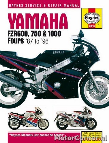 Werkplaatsboek Haynes Yamaha FZR600, FZR750 & FZR1000 1989 tot 1996
