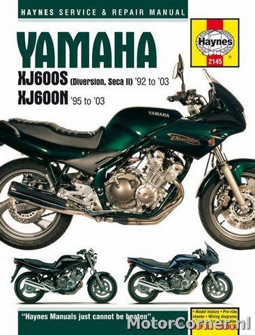 Werkplaatsboek Haynes Yamaha XJ600S Diversion  1992 tot 2003
