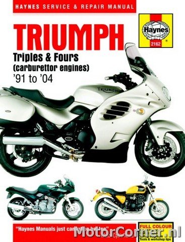 Werkplaatsboek Haynes Triumph Triples & Fours carburateur 1991 tot 2004