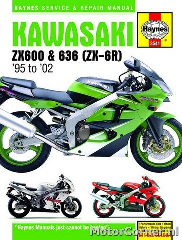 Werkplaatsboek Haynes Kawasaki ZX-6R Ninja 1995 tot 2002