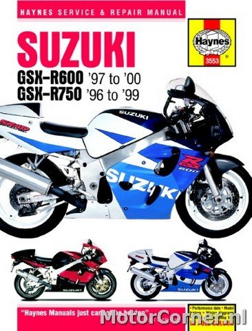 Werkplaatsboek Haynes Suzuki GSX-R600, GSX-R750  1996 tot 2000
