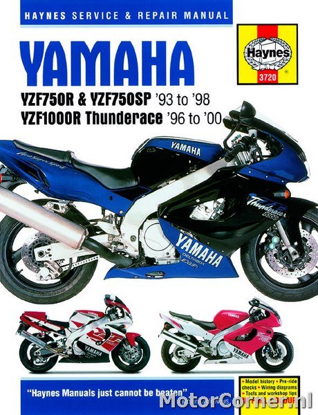 Werkplaatsboek Haynes Yamaha YZF750R en YZF1000R Thunderace (93-00)