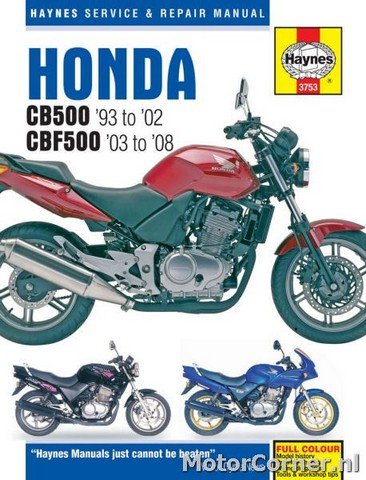 Werkplaatsboek Haynes Honda CB500 en CBF500 1993 tot 2008