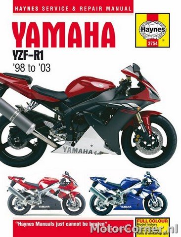 Werkplaatsboek Haynes Yamaha YZF-R1 1998 tot 2003