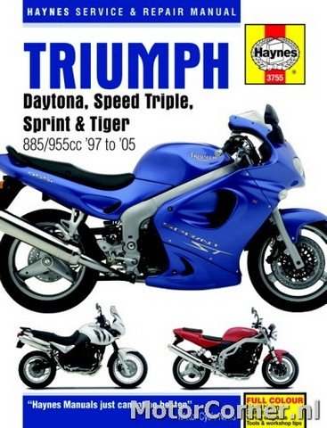 Werkplaatsboek Haynes Triumph Triples Daytona, Speed, Sprint en Tiger 1997 tot 2005