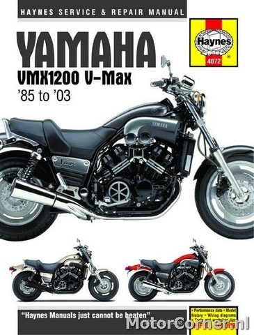 Werkplaatsboek Haynes Yamaha V-Max, VMX1200  1985 tot 2003