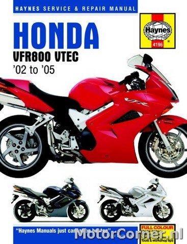 Werkplaatsboek Haynes Honda VFR800 V-TEC 2002 tot 2009
