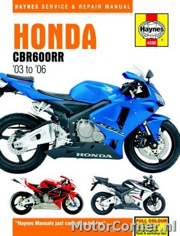 Werkplaatsboek Haynes Honda CBR600RR 2003 tot 2006