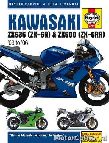 Werkplaatsboek Haynes Kawasaki ZX-6R ZX636  2003 tot 2006